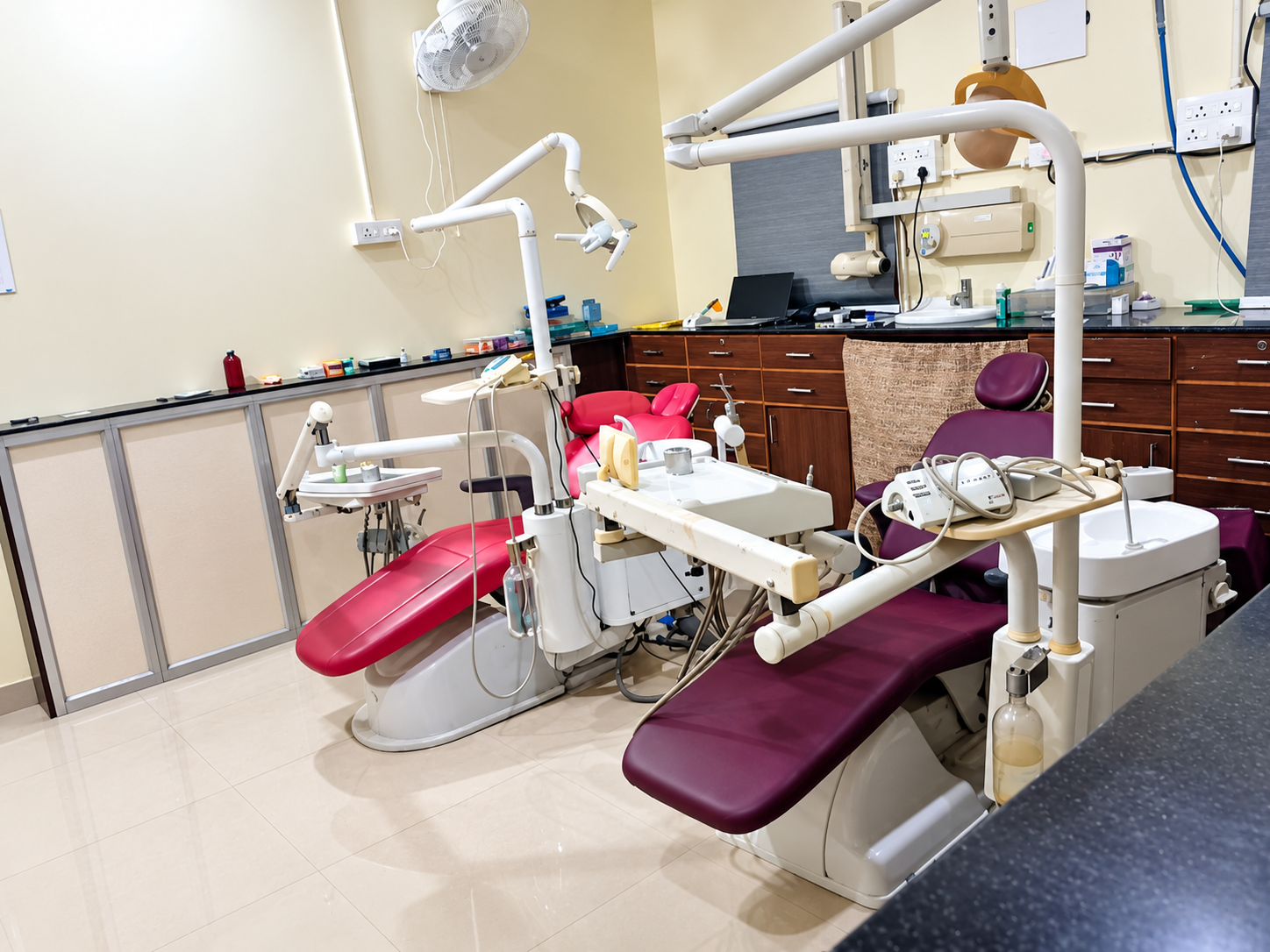 Interior of Dr. Debata's Dental Clinic showing modern dental chairs and equipment